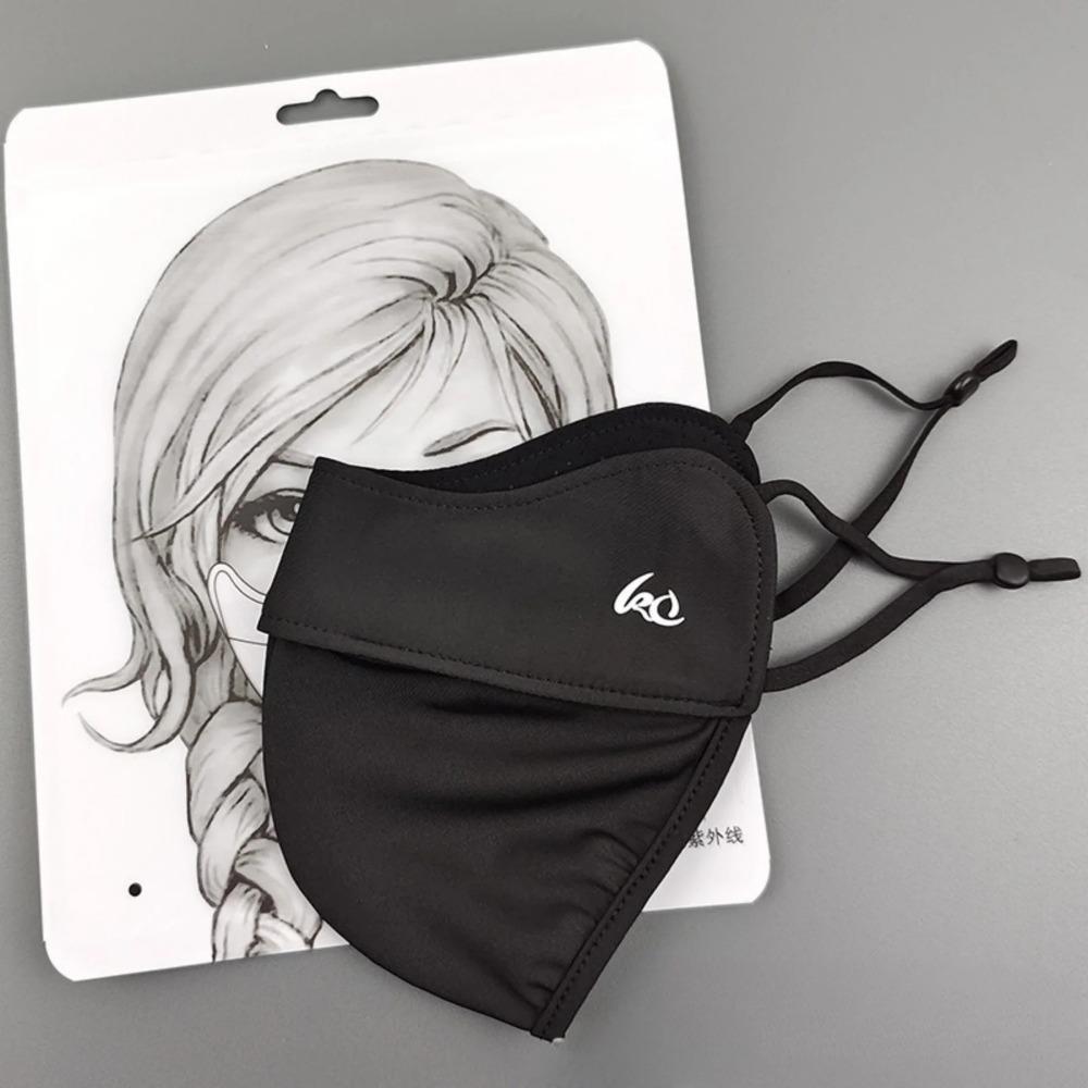 

Summer Ice Silk UV Block Face Shield, Breathable Sun Protection Cover for Riding Cycling чёрный