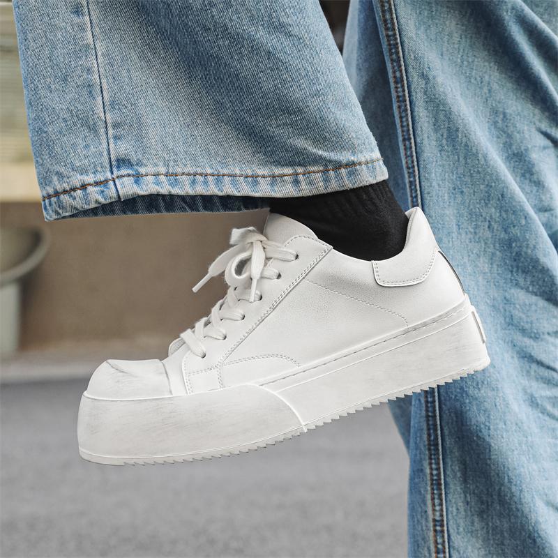 Fashion Thick Soled Board Shoes Trendy Men's Classic  Styles Fashionable Outdoor Street Daily Handsome Youth Shoes Hot New -46