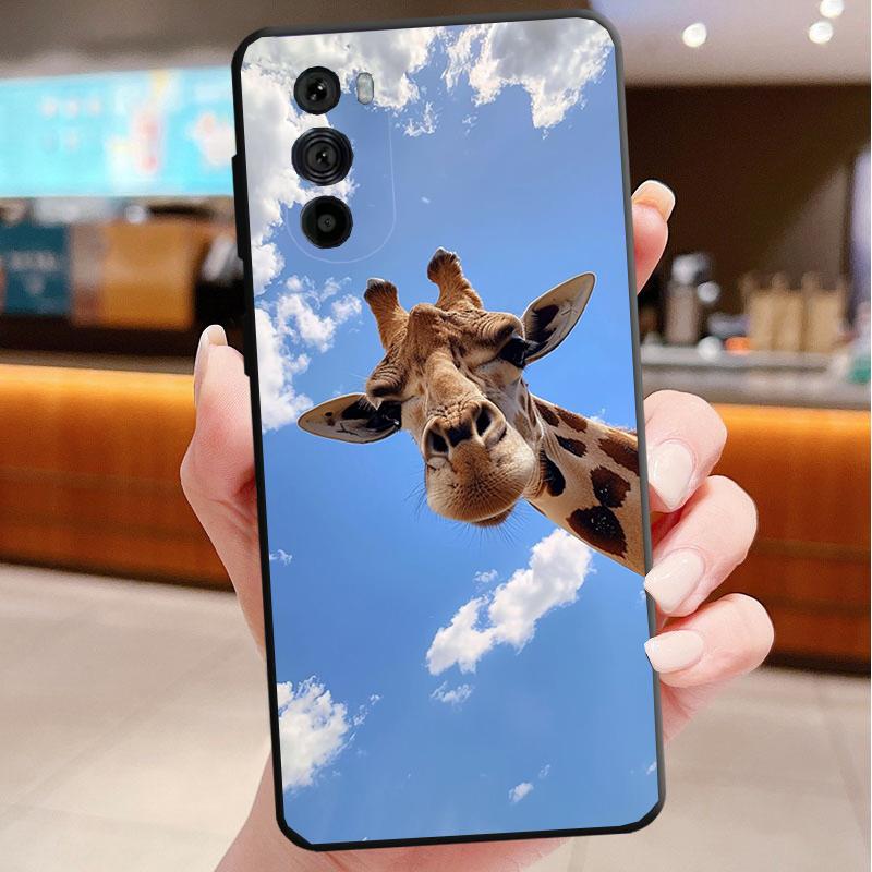 Phone Case For Motorola Edge 60 50 40 Pro 60 50 40 30 Ultra Neo Fusion Moto G Stylus G Giraffe Animal