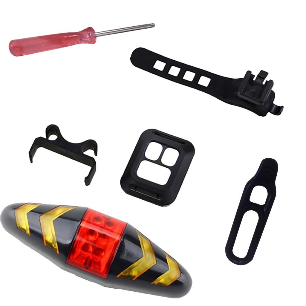 Bike Tail Light Turn Signals With Wireless Taillight Light чёрный
