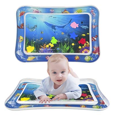 1Pc Inflatable Pvc Baby Playing Water Mat Square Seal Toddler Pad Early Education Activity Toys Mat Cushion Gift