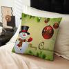 Snowman and Christmas Tree Personalized picture text home decorative pillows Household Gifts 45x45cm