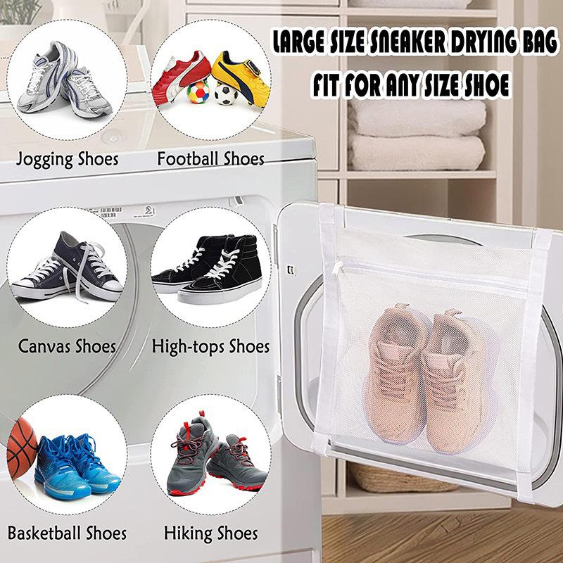 Shoe Washing Hanging Bag Household Anti-deformation Washing Bags Home Using Protects Shoes Mesh Bag Laundry Storage Organization