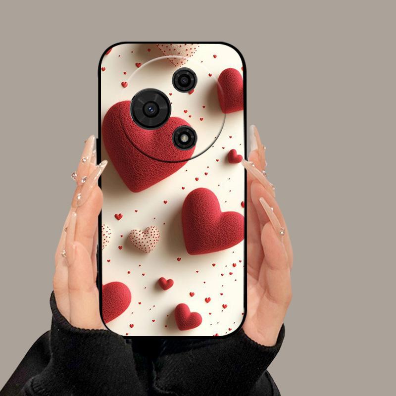For TCL 605 T517D Case Cute Cartoon Painted Soft Silicone Cover for TCL 60 SE TCL605 60SE Luxury Shockproof Bumper Fundas Cases