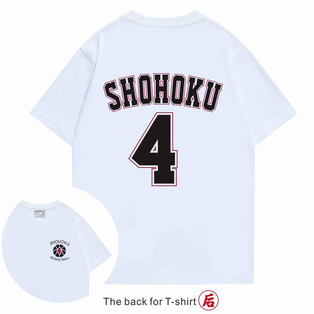 2025 Summer Cotton Slam Dunk T-shirt Japanese Anime Harajuku Sports Short Sleeve Top Printed Streetwear Men and Women Couples