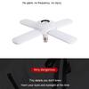 Luce LED Pieghevole a Quattro Petali 50W E27 RGB Musica Deformabile Lampada da Soffitto Colorata Intelligente Pieghevole Lampada a Bulbo con Ventola