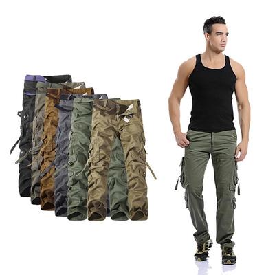 European & American Style Men's Loose Multi-Pocket Overalls - Trendy Casual Large Size Pants