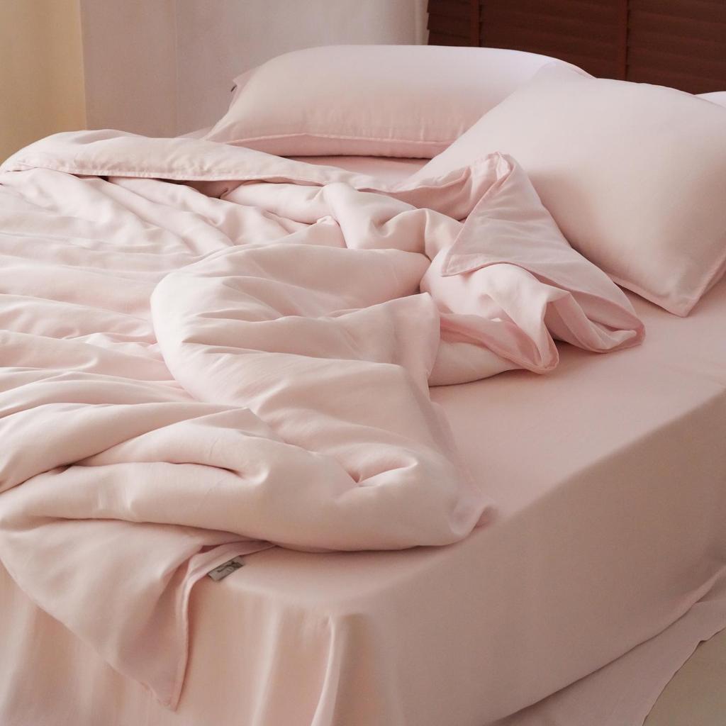 Premium Sand Washed Lyocell Tencel 4-Piece Set: Light Luxury, Machine Washable, Skin-Friendly, All-Season Bedding