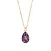 High quality natural stone emperor stone water drop pendant Seiko couple necklace niche Ins jewelry