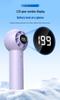 T237 Handheld High-Speed Camping Fan with Digital Display