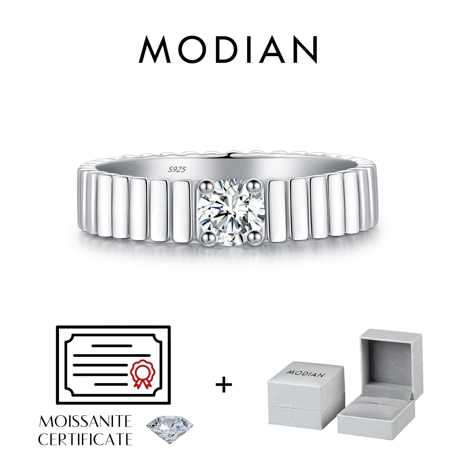 

D Color Moissanite Ring 925 Sterling Silver Trendy Wide Eternal Stackable Finger Rings For Women Unisex Fine Jewelry 5