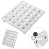 Kitchen Gadgets Aluminium Alloy Ravioli Maker 30 Holes Reusable Dumpling Mould Multifunctional Durable Ravioli Cutter Restaurant