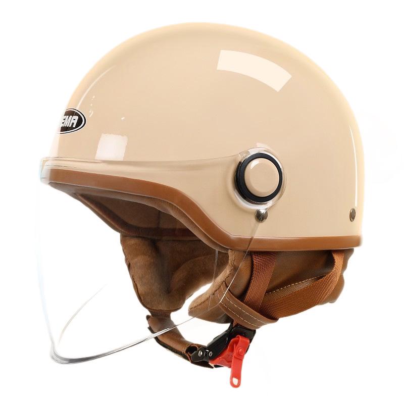 Wild Horse 3C Certified Retro Electric Motorcycle Half Helmet, Breathable, Sun-Protective, Unisex, All-Season Safety Gear