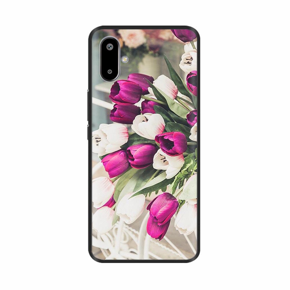 For Samsung Galaxy F06 Case M06 Flower Soft Silicone Back Cover For Samsung M06 Case Phone Cover Shockproof Bumper Fundas Shells