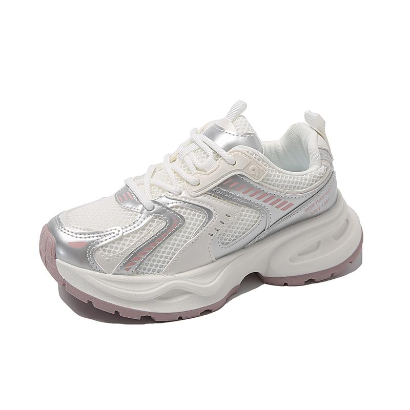 Lightweight Sports Running Shoes for Women  Spring New Mesh Campus Style Forrest Gump Daddy All-match Casual Trendy Shoes