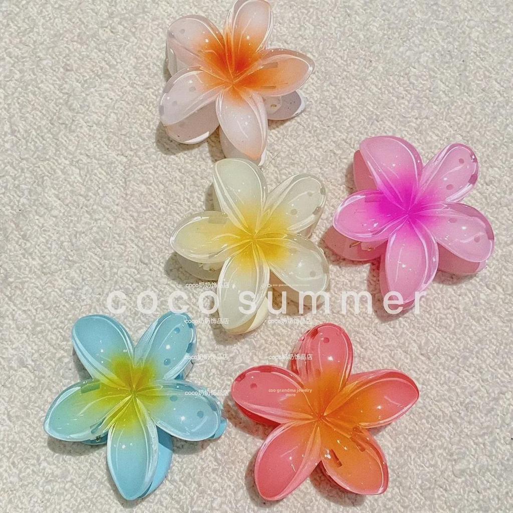 Bauhinia and Plumeria Temperament Hair Clip - European & American Style
