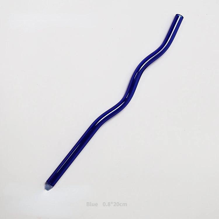 Reusable Glass Straw Long Stem Glass Straw Wholesale Straws Heat Resistant Glass Drinking Water Straws Eco Friendly Drinkware