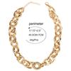 Fashion Exaggerated Punk Style Ladies Geometric Stitching Thick Chain Necklace