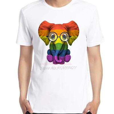 Summer Big Size Short Sleeve T Shirt Baby Elephant Glasses Graphic T Shirts Oversize Short Sleeve Tshirts Cotton Tshirt