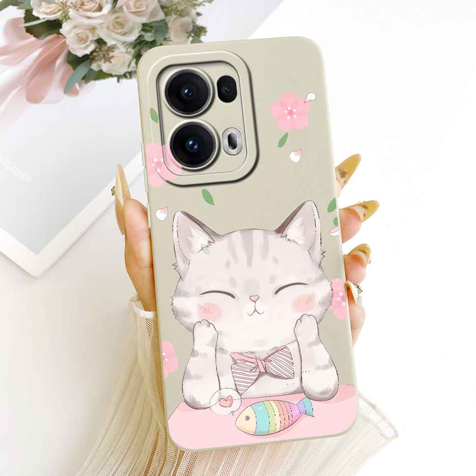 Petty Girl Hülle Für Oppo Reno13 Pro Hülle CPH2697 PKK110 Silikon Weiche Schutzhülle Für Oppo Reno13 Reno 13 Pro 5G Hüllen Tasche