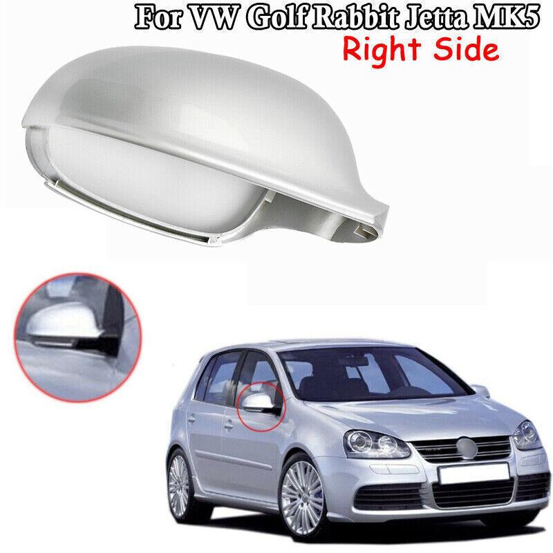 2x Silver Rearview Mirror Door Cover For VW Golf Rabbit Jetta MK5 Passenger SIDE