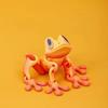 Simulation 3D Printing Tree Frog Joint Movable Frog Kitchen Home Decoration Toy Refrigerator Magnetic Attraction