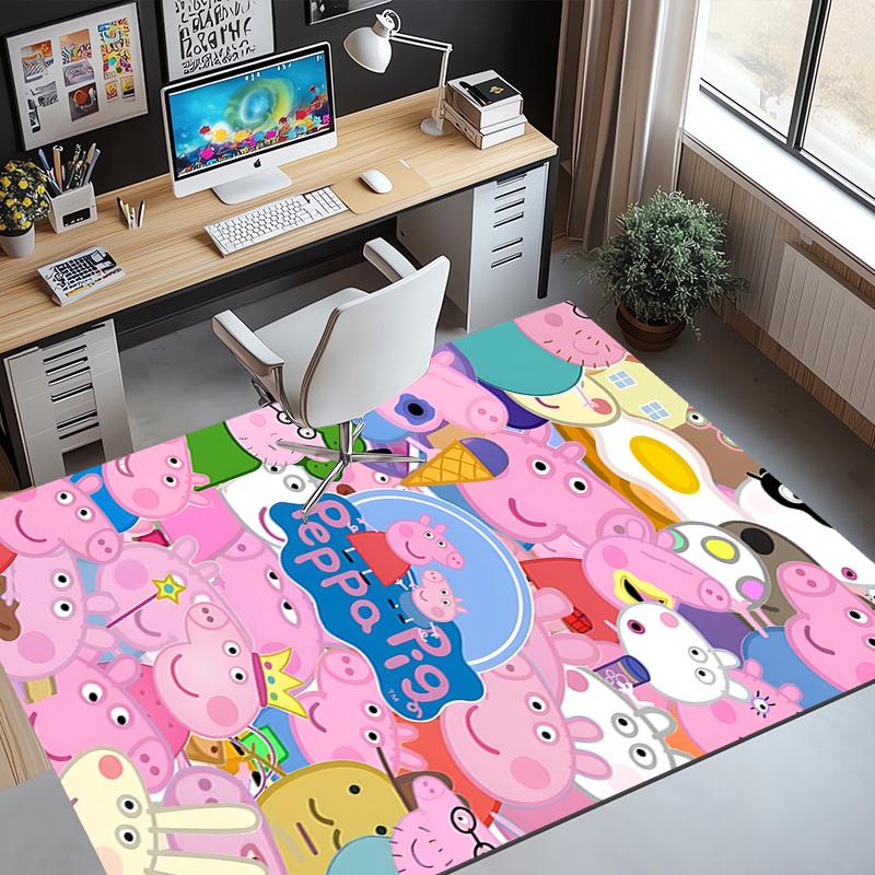 Cartoon animation Pattern Rug, Indoor/Outdoor Mat, for Picnic, Gameroom, Bedroom, Office, Living Room, Home Decor Carpet, Birthday Gift