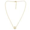 Les Trésors De Lily [M8888] - Gold-plated 'Peace' White Gold Necklace - 11 Mm