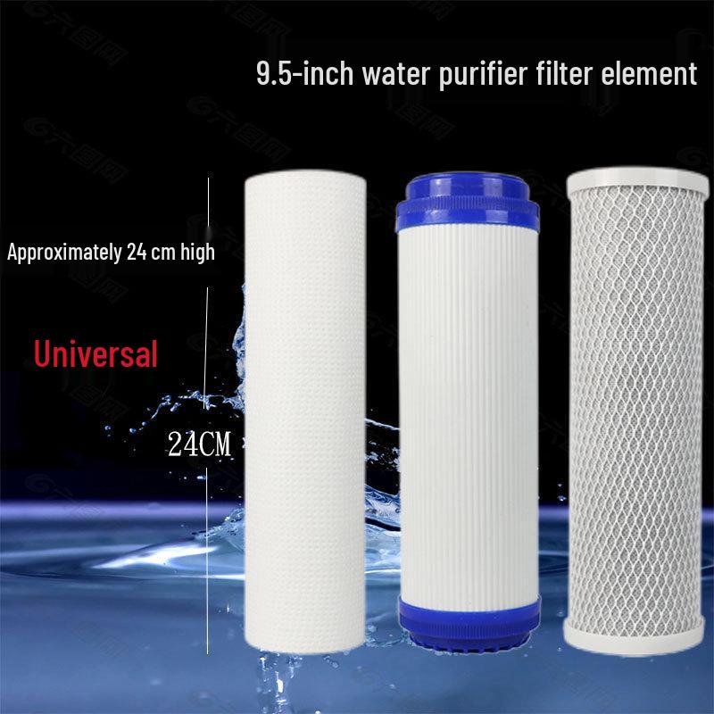 9.5-Inch Five-Stage Water Purifier Filter Set: PP Cotton & Activated Carbon Cartridges