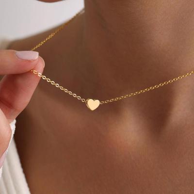 Necklace Bracelet Set, Alloy Plating Wear-Resistant Oxidation-Resistant Jewelry, Adjustable Chain Minimalist Love Pendant Jewelry