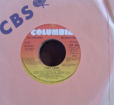 7inch Record LOU RAWLS - Lady Love ZS83634 Columbia 1978 Canada Soul/Funk Used