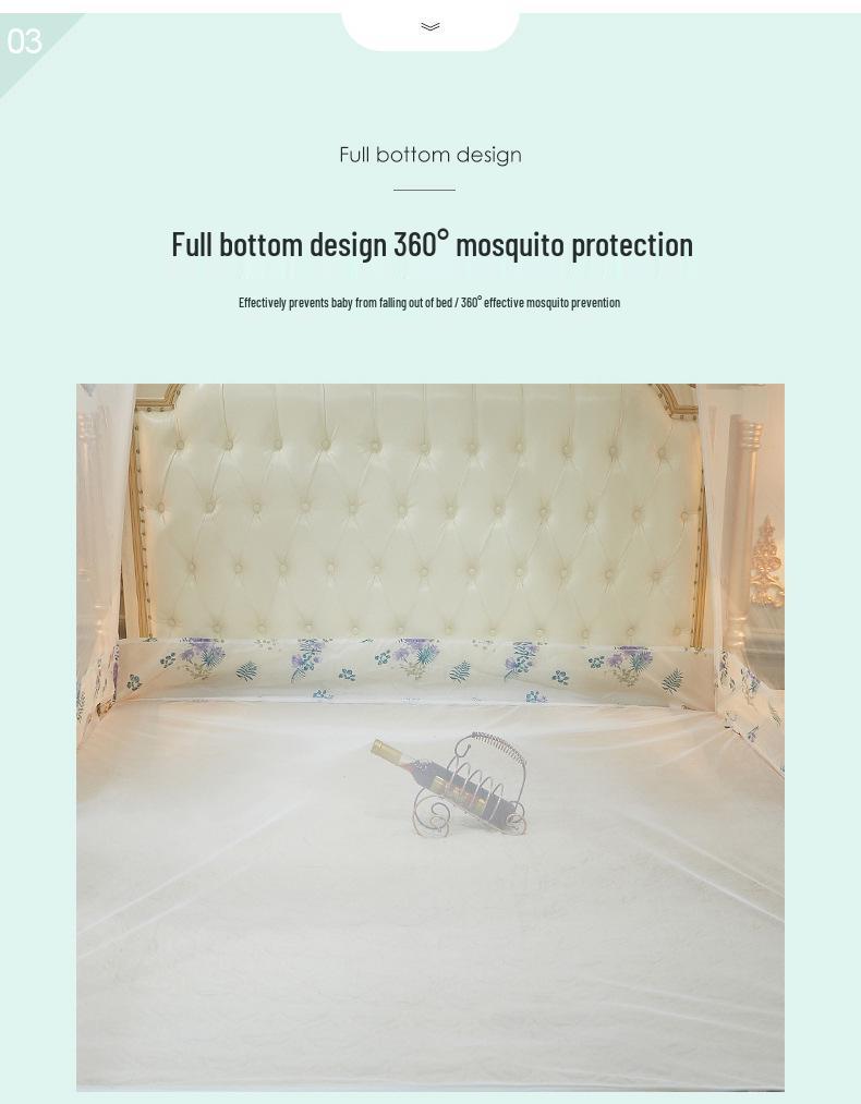 Foldable Mongolian Yurt Mosquito Net: No-Installation, Anti-Fall, Full Cover for Home and Dorms