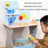 BABIBO Wooden Simulation Disassembly Nut Maintenance Tool Table Suit/children's Play Wooden Tool Table Toy