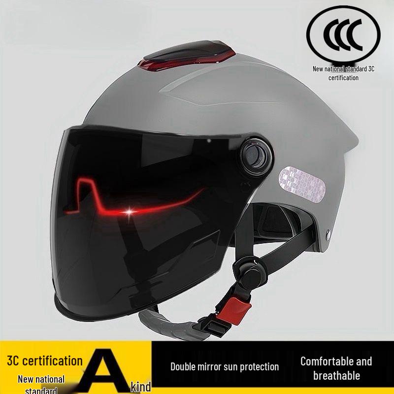 2025 Universal Sunscreen Double Lens Motorcycle Helmet for All Seasons