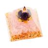 Orgonite Crystal Orgone Pyramid Tower Energy Nature Reiki Healing Chakra 6cm x 6cm (26)