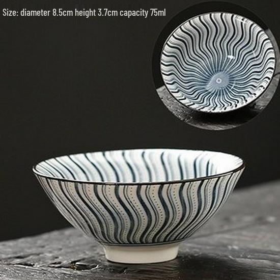 Blau-weiße Douli-Teetasse aus Porzellan für Kung-Fu-Tee