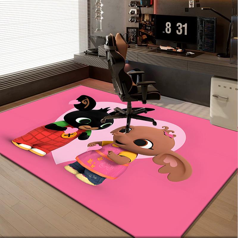 1PC rug Rainbow Bing Friends Singing Carpet, Chair Rug,Area Rug for Office Bedroom living rooms bedroom, Doormat decor Christmas fan gifts