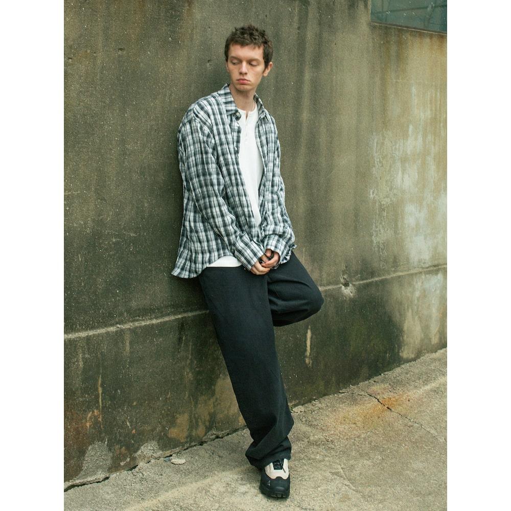 Saendeusaundeu Cachion Banding Pants Black