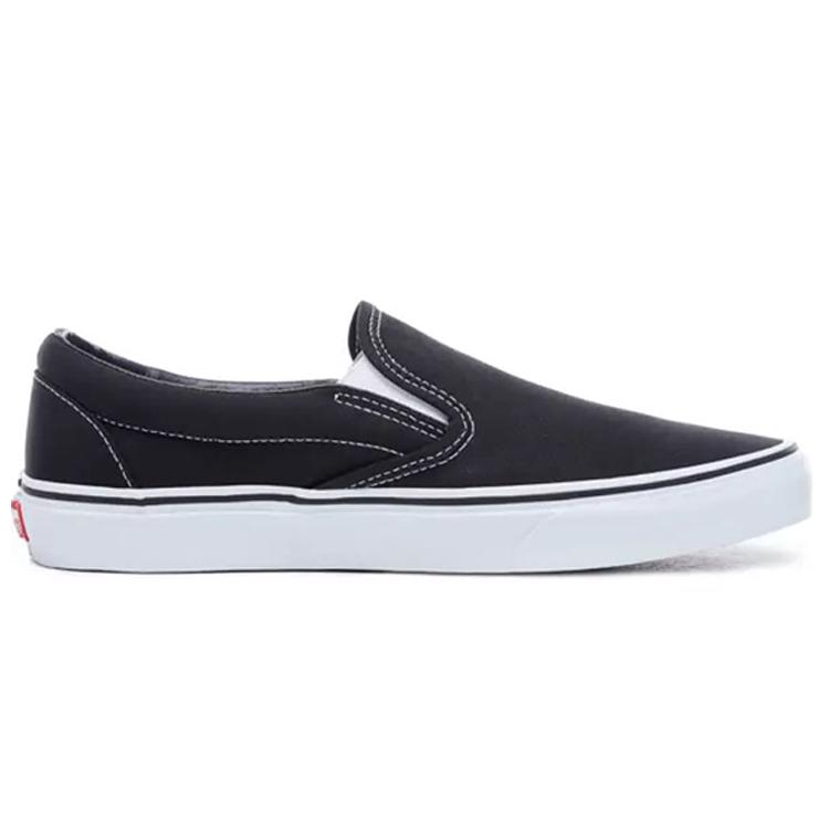 Vans Slip On Classics Lightweight Low Top Skateboard Shoes Unisex Black White VN000EYEBLK