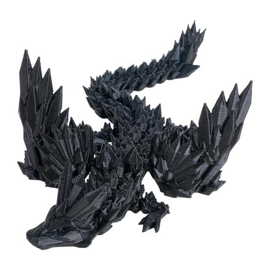 3D Printed Flying Dragon Figurine Movable Joints Colorful Dragon Figure Articulated Winged Dragon Model Fidget Toy Desktop Decoration Ornament