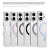For iPhone 16 Plus Case Compatible with MagSafe Clear PC+TPU Sealed Magnetic Phone Cover
