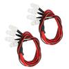 2PCS RC Car Lights Set Universal 5mm 8 LED RC Lighting Kit Headlights Taillight LEDs Accessories for Traxxas