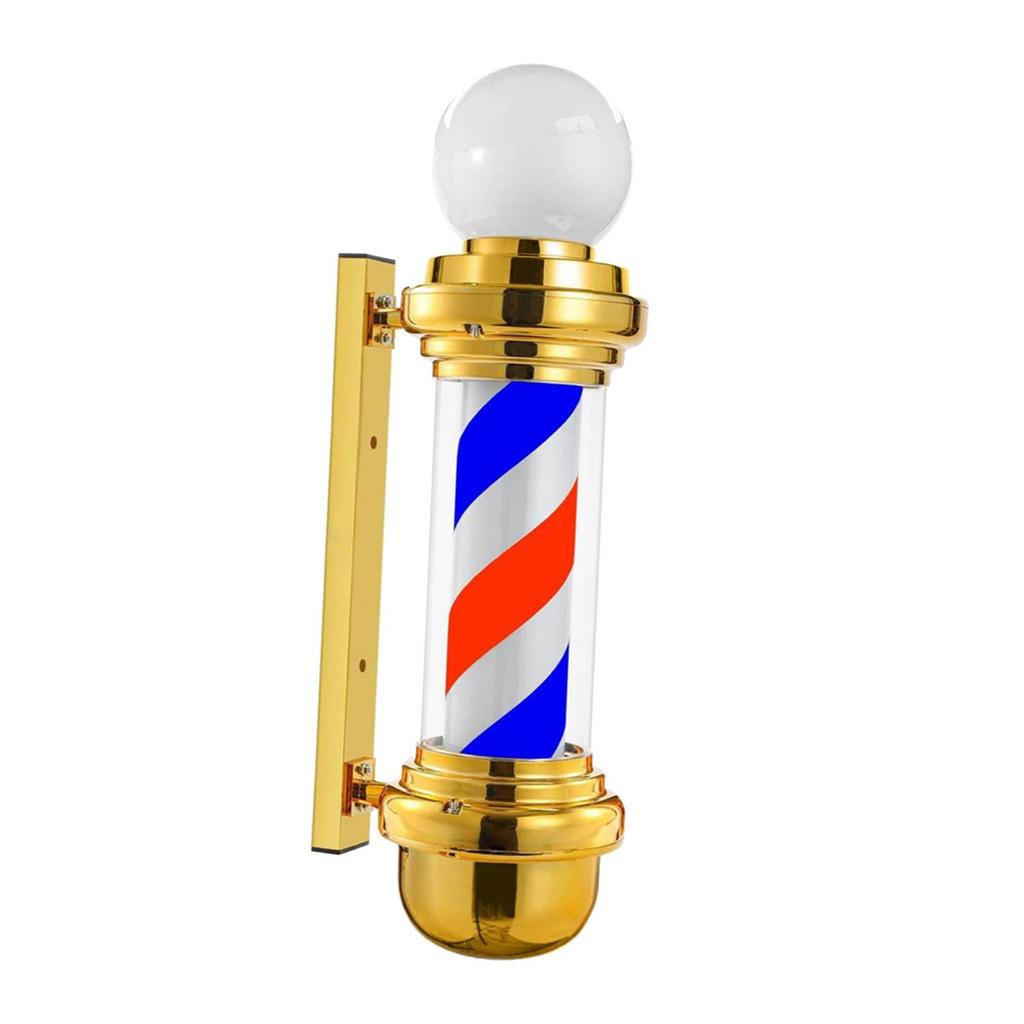 Barber Light Pole Red Blue White Rotating LED Stripes Light for Hair Salon