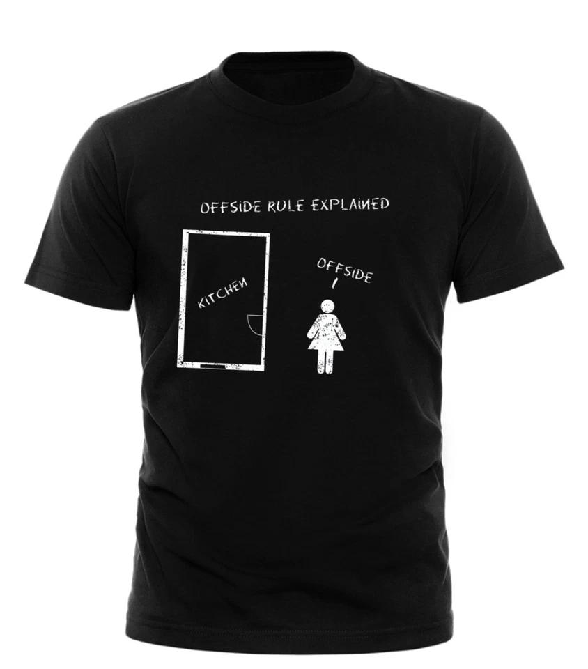 

Offside Rule Explained Kitchen T-SHIRT Sexist Chef Football Wife birthday funny 3XL