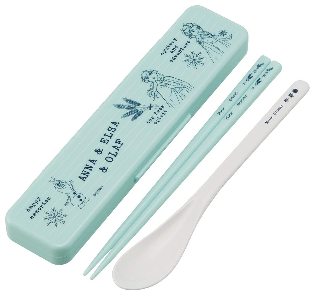 

Skater Chopsticks and Spoon Combination Made in Disney Frozen CCS3SA Set, Japan, 2, 18cm,