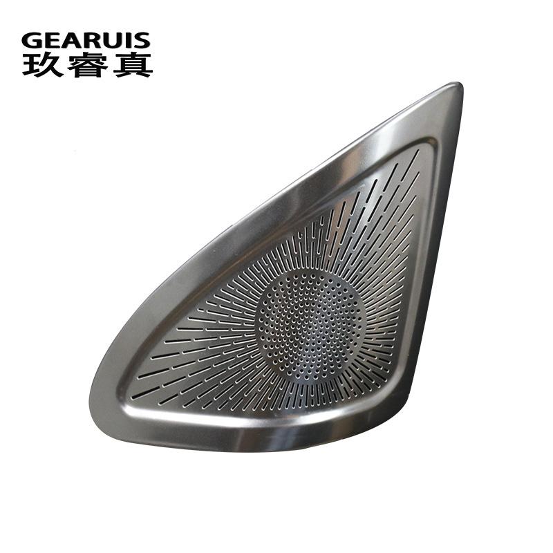 Car Front Speaker Cover For Mercedes Benz GLA X156 2015- Tweeter Accessories Head Treble A Horn Cover Stickers Interior