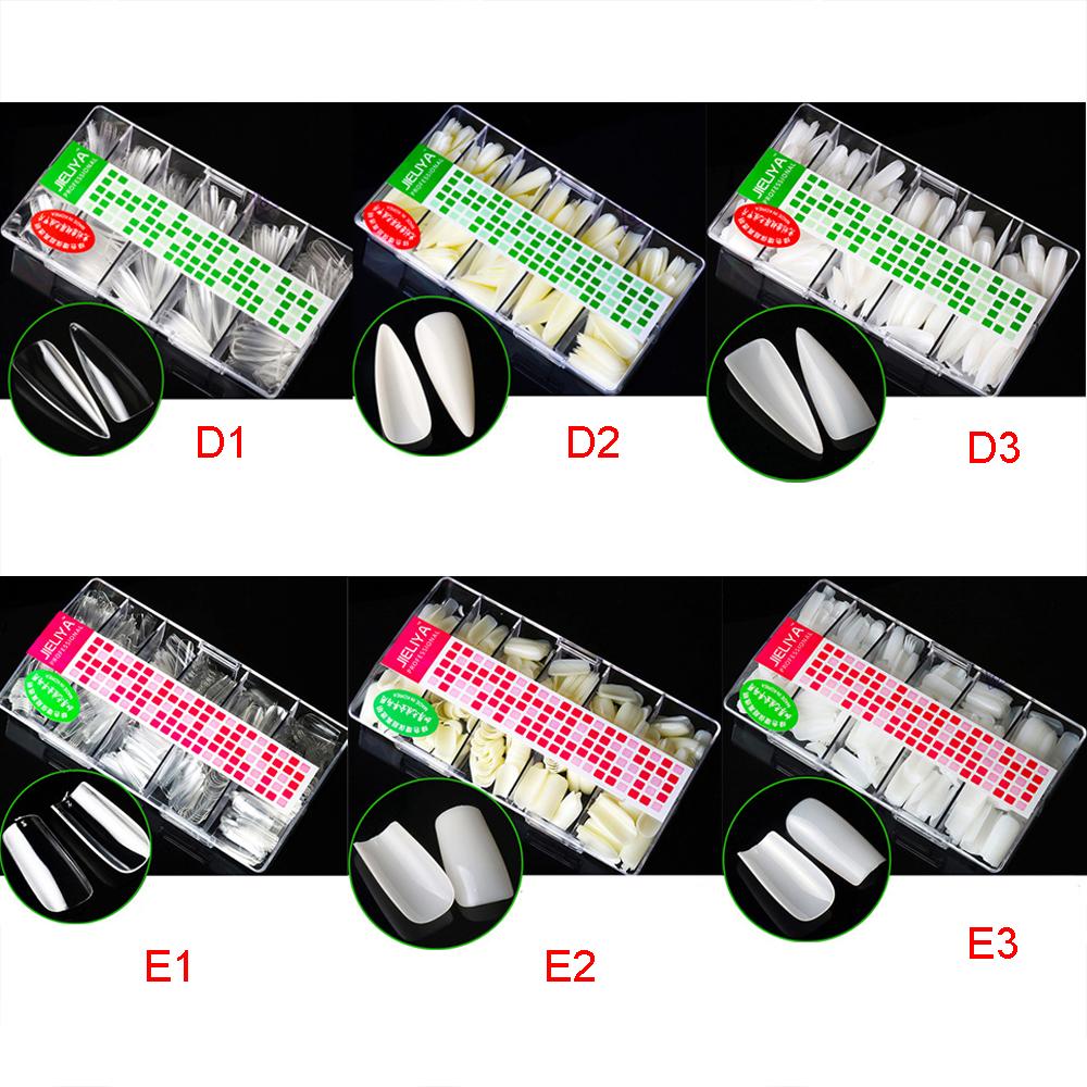 Half Cover Full Cover Detachable Oval False Nails French Fake Nails Nail Art Tips Manicure