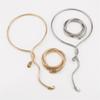 Twist Snake Charm Neck Chain Necklace Alloy Crafted Neckchain Jewellery For Contemporary Fashion Lovers
