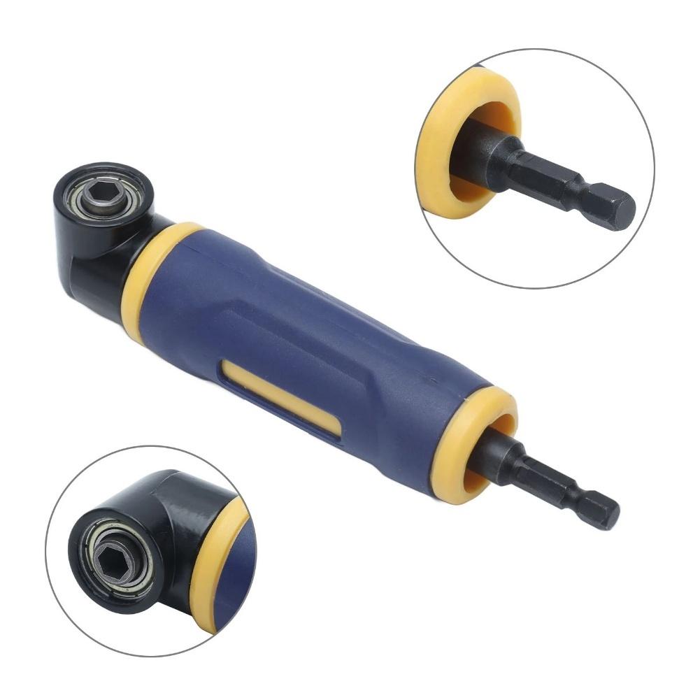 Electric Drill Right Angle Attachment 90 Degree Adaptor with Comfortable ABS Handle for Tight Space Screwing 1 4 Inch Hex Shank
