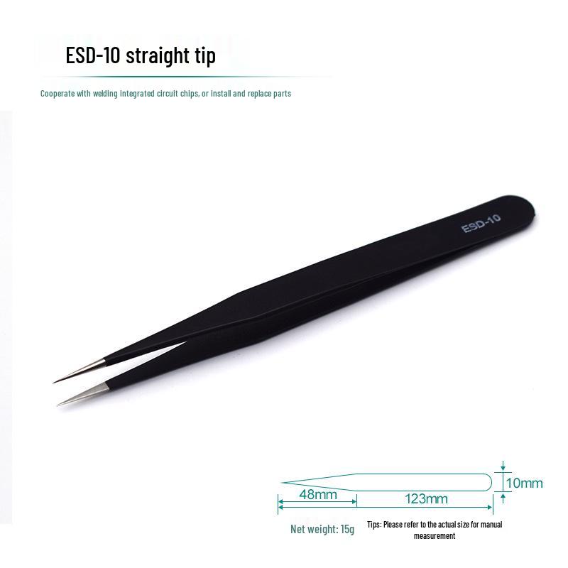 DIY Stainless Steel Curved Tip Anti-static Tweezers for Bird's Nest Handling and Eyelash Extensions